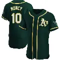 Men's No.10 Max Muncy Oakland Athletics Green Authentic Alternate Jersey