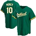 Men's No.10 Max Muncy Oakland Athletics Green Replica Kelly Alternate Jersey