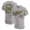 Men's No.25 Mark McGwire Oakland Athletics Gray Elite Road Jersey