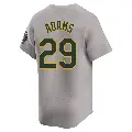 Men's No.29 Austin Adams Oakland Athletics Gray Limited Away Jersey