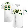 Men's No.29 Austin Adams Oakland Athletics White Authentic Home Jersey