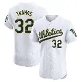 Men's No.32 Colby Thomas Oakland Athletics White Elite Home Jersey