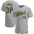 Men's No.38 Gene Tenace Oakland Athletics Gray Authentic Road Jersey