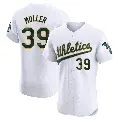 Men's No.39 Kyle Muller Oakland Athletics White Elite Home Jersey