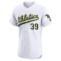 Men's No.39 Kyle Muller Oakland Athletics White Elite Home Jersey