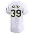 Men's No.39 Kyle Muller Oakland Athletics White Elite Home Jersey