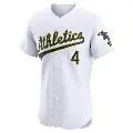 Men's No.4 Billy Martin Oakland Athletics White Elite Home Jersey