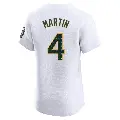 Men's No.4 Billy Martin Oakland Athletics White Elite Home Jersey