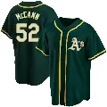 Men's No.52 Kyle McCann Oakland Athletics Green Replica Alternate Jersey