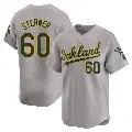 Men's No.60 Justin Sterner Oakland Athletics Gray Limited Away Jersey