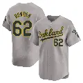 Men's No.62 Ben Bowden Oakland Athletics Gray Limited Away Jersey