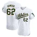 Men's No.62 Ben Bowden Oakland Athletics White Elite Home Jersey