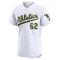 Men's No.62 Ben Bowden Oakland Athletics White Elite Home Jersey