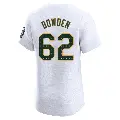 Men's No.62 Ben Bowden Oakland Athletics White Elite Home Jersey