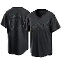 Men's No.67 Grant Holman Oakland Athletics Black Replica Pitch Fashion Jersey