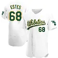 Men's No.68 Joey Estes Oakland Athletics White Authentic Home Jersey