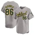 Men's No.86 Mickey McDonald Oakland Athletics Gray Limited Away Jersey