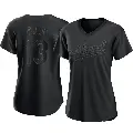 Women's No.13 John Odom Oakland Athletics Black Authentic Pitch Fashion Jersey