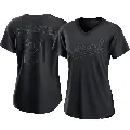 Women's No.21 Tyler Soderstrom Oakland Athletics Black Replica Pitch Fashion Jersey