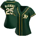 Women's No.25 Mark McGwire Oakland Athletics Green Authentic Alternate Jersey