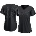 Women's No.26 Carlos Cortes Oakland Athletics Black Replica Pitch Fashion Jersey