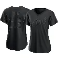 Women's No.26 Joe Rudi Oakland Athletics Black Replica Pitch Fashion Jersey