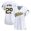 Women's No.29 Austin Wynns Oakland Athletics White Limited Home Jersey