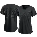 Women's No.32 James Kaprielian Oakland Athletics Black Authentic Pitch Fashion Jersey