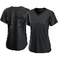 Women's No.33 Jose Canseco Oakland Athletics Black Authentic Pitch Fashion Jersey