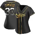 Women's No.33 Jose Canseco Oakland Athletics Gold Replica Black en Alternate Jersey