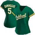 Women's No.5 Joe Dimaggio Oakland Athletics Green Authentic Kelly Alternate Jersey