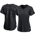 Women's No.58 Noah Murdock Oakland Athletics Black Authentic Pitch Fashion Jersey