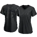 Women's No.65 Trevor May Oakland Athletics Black Replica Pitch Fashion Jersey