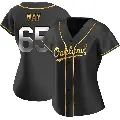 Women's No.65 Trevor May Oakland Athletics Gold Replica Black en Alternate Jersey