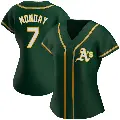 Women's No.7 Rick Monday Oakland Athletics Green Authentic Alternate Jersey