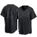 Youth No.10 Chad Pinder Oakland Athletics Black Replica Pitch Fashion Jersey