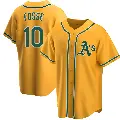Youth No.10 Ray Fosse Oakland Athletics Gold Replica Alternate Jersey