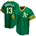 Youth No.13 Gio Urshela Oakland Athletics Green Replica R Kelly Road Cooperstown Collection Jersey