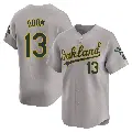 Youth No.13 John Odom Oakland Athletics Gray Limited Away Jersey