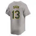 Youth No.13 John Odom Oakland Athletics Gray Limited Away Jersey