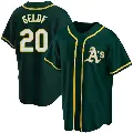 Youth No.20 Zack Gelof Oakland Athletics Green Replica Alternate Jersey