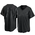 Youth No.21 Stephen Vogt Oakland Athletics Black Replica Pitch Fashion Jersey
