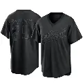 Youth No.25 Mark McGwire Oakland Athletics Black Replica Pitch Fashion Jersey