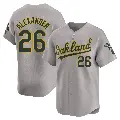 Youth No.26 CJ Alexander Oakland Athletics Gray Limited Away Jersey