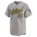 Youth No.26 CJ Alexander Oakland Athletics Gray Limited Away Jersey