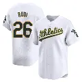 Youth No.26 Joe Rudi Oakland Athletics White Limited Home Jersey
