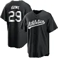 Youth No.29 Austin Adams Oakland Athletics Black/White Replica Jersey