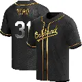 Youth No.31 Abraham Toro Oakland Athletics Gold Replica Black en Alternate Jersey