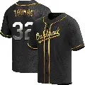 Youth No.32 Colby Thomas Oakland Athletics Gold Replica Black en Alternate Jersey