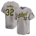 Youth No.32 Colby Thomas Oakland Athletics Gray Limited Away Jersey